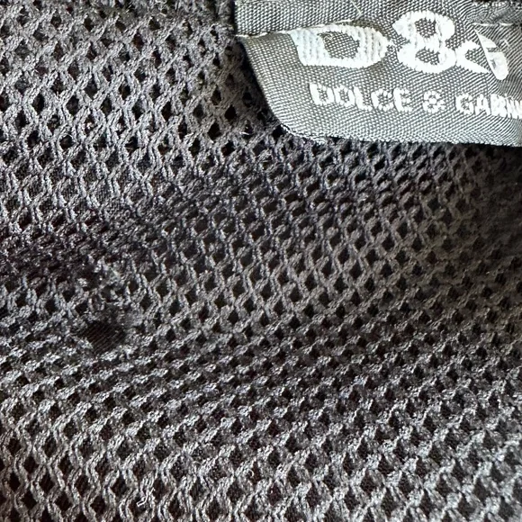 Dolce & Gabbana Vtg. Y2K black satin Bomber jacket embroidery Logo S - Picture 4 of 15